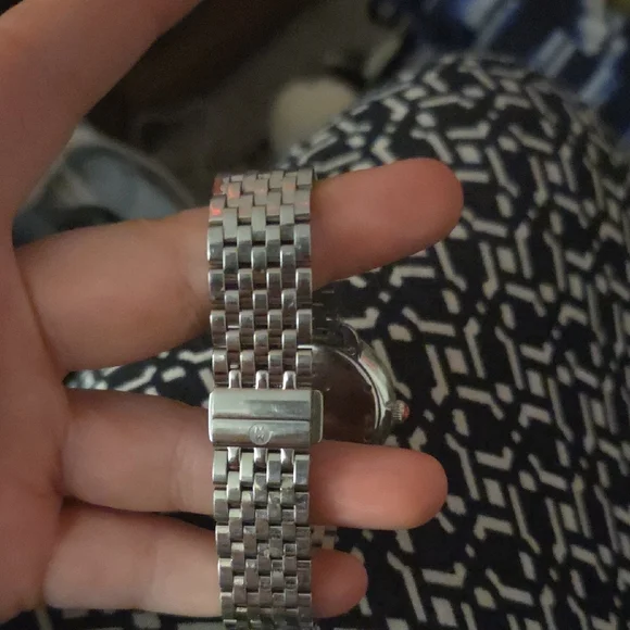 Michele Silver Watch with Roman Numerals